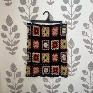 Chelsea & Violet Multicolor Crochet Skirt